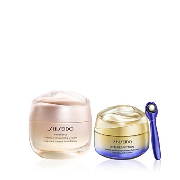 SHISEIDO - BENEFIANCE & VITAL PERFECTION POWER DUO - Retinol İçeren Sıkılaştırıcı Göz Kremi & Kırışıklık Onarıcı Krem Seti